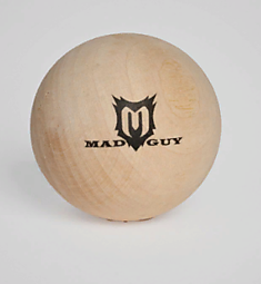 Мяч Mad Guy, для хоккея тренеровочный деревянный 45 мм