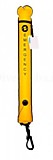буй нейлоновый желтый c клапаном и табличкой NEW, 140 см