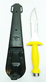 Нож Аквалунг (Dive Knife) №7020 желтая рукаятка