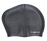 Шапочка FanSwim женская, для длинных волос, силикон