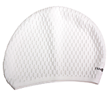 Шапочка FanSwim женская, для длинных волос, фактурная "Капли"