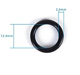 о-ринг EPDM (черный) 17,6х12,4х2,6  регулятора DIN